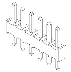 Schematic photo of 2.54SB header