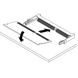 Schematic photo of DM-144P connector JEDEC-MO-190