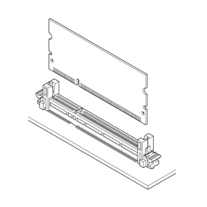 Schematic photo of DM-144P connector JEDEC-MO-274