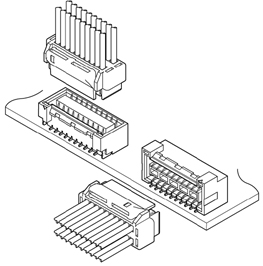 Schematic photo of GHD Connector (Gold-plated product)