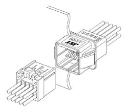 Schematic photo of JFA Connector J2000 Series (W to W)