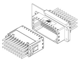 Schematic photo of JFA Connector J300 series    5.4mm pitch