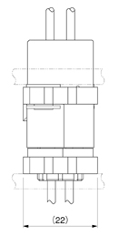 Schematic photo of RWZ Connector (Power supply system structure reinforced type)