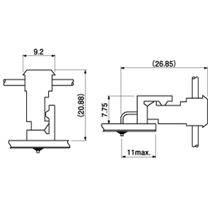 Schematic photo of VR connector