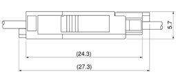 Schematic photo of XAG connector (W to W)