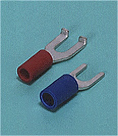 Close up image of Spade tongue terminal (A-type/B-type, Vinyl-insulated) (straight)