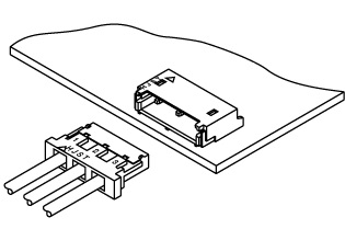 Schematic photo of BH connector (12.0mm pitch)