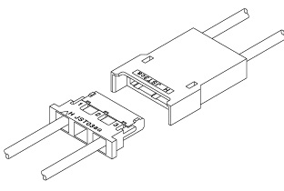 Schematic photo of BHM connector (4.0mm pitch, W to W)