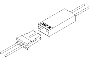 Schematic photo of BHS connector (W to W)