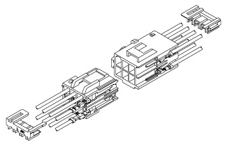 Schematic photo of HL connector (W to W)