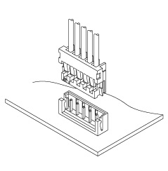 Schematic photo of HR Connector (IDC type)