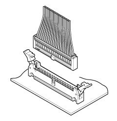 Schematic photo of RA Connector crimp style