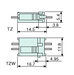 Schematic photo of TZ/TZW Connector