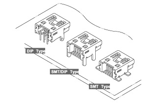 Schematic photo of UB Connector mini-B-type