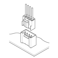 Schematic photo of VH Connector (High box type)