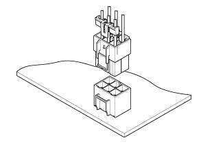 Schematic photo of VL Connector (W to B)