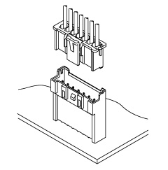 Schematic photo of XA connector (High box type)