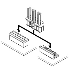 Schematic photo of XL Connector (W to B)