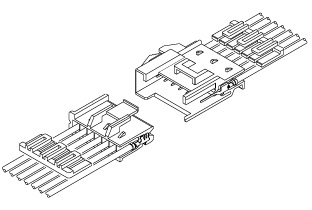 Schematic photo of XM connector (W to W)