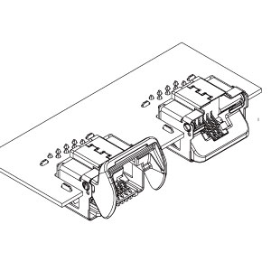 Schematic photo of RJ2 connector