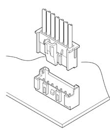 Schematic photo of XA Connector (Compatible with glow wire test)