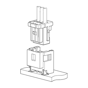 Schematic photo of APSH connector