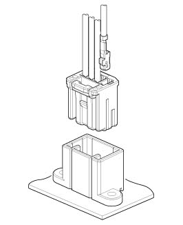 Schematic photo of HCM connector