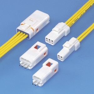 Close up image of JWPF connector (Wire-to-Board)