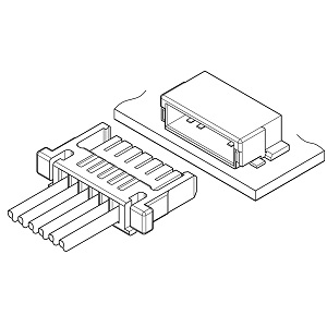 Schematic photo of SHJ connector