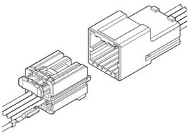 Schematic photo of SNA connector