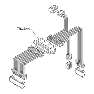 Schematic photo of TR connector (KR family)