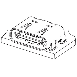 Schematic photo of UBC connector (USB2.0 TypeC)
