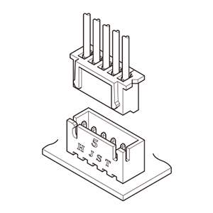 Schematic photo of XH connector