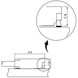Schematic photo of ACH connector (Wire-to-Board)
