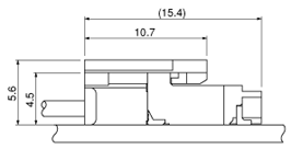 Schematic photo of BD connector (13 mm pitch)