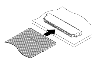 Schematic photo of FH connector