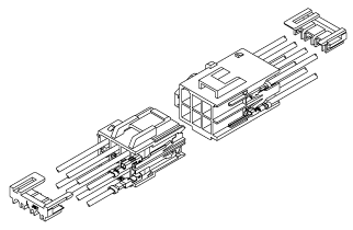 Schematic photo of HL connector (Wire-to-Wire)