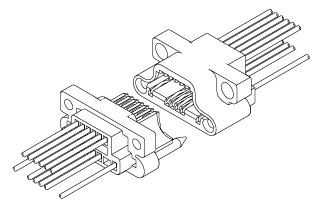 Schematic photo of TSD connector