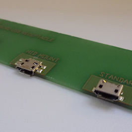 Close up image of UB connector Micro USB